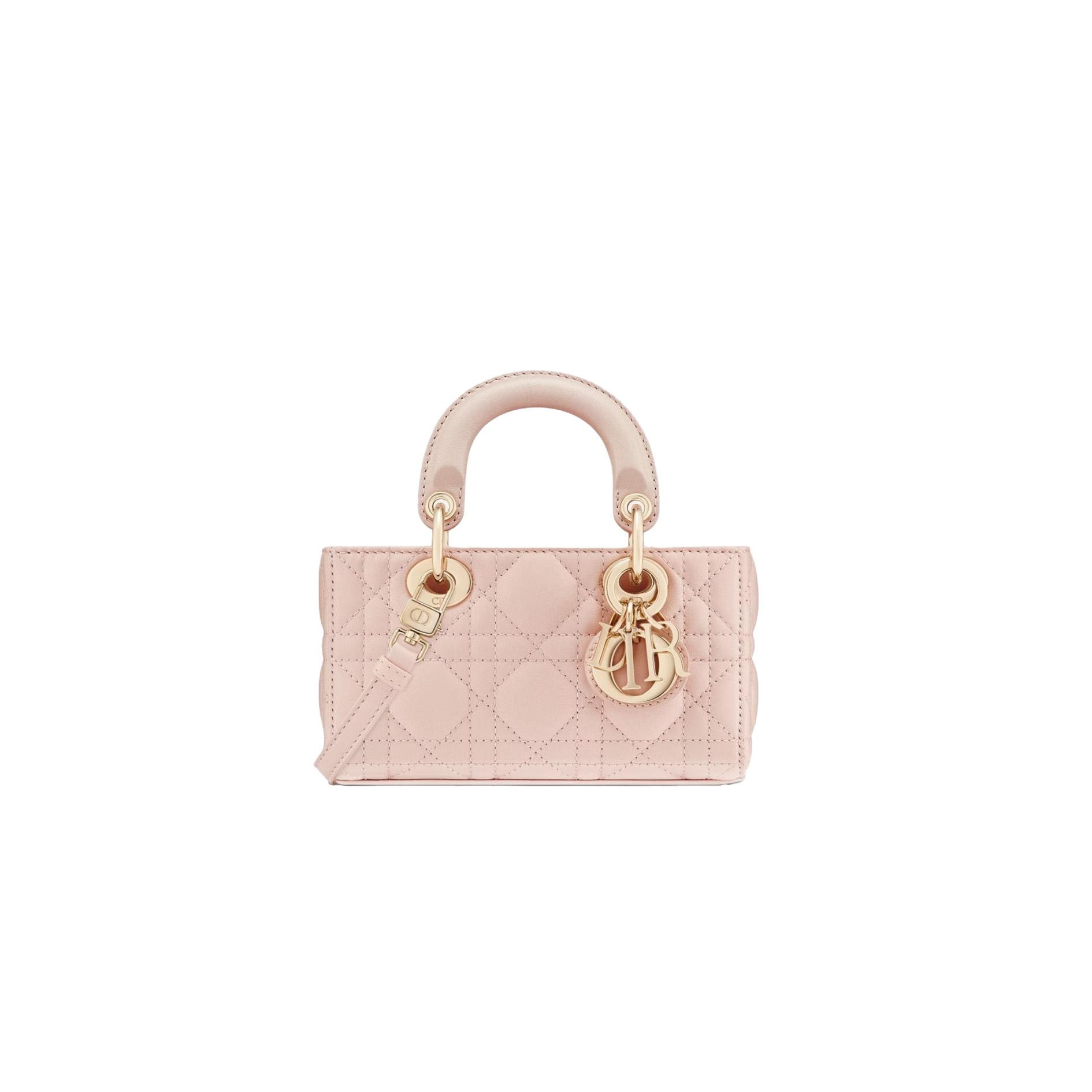 Micro Lady D-Joy Cannage Lambskin Pink - image 1