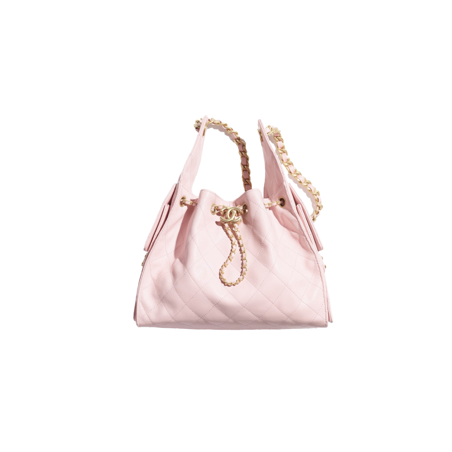 CHANEL 25A Hobo Bag Caviar leather In Light Pink