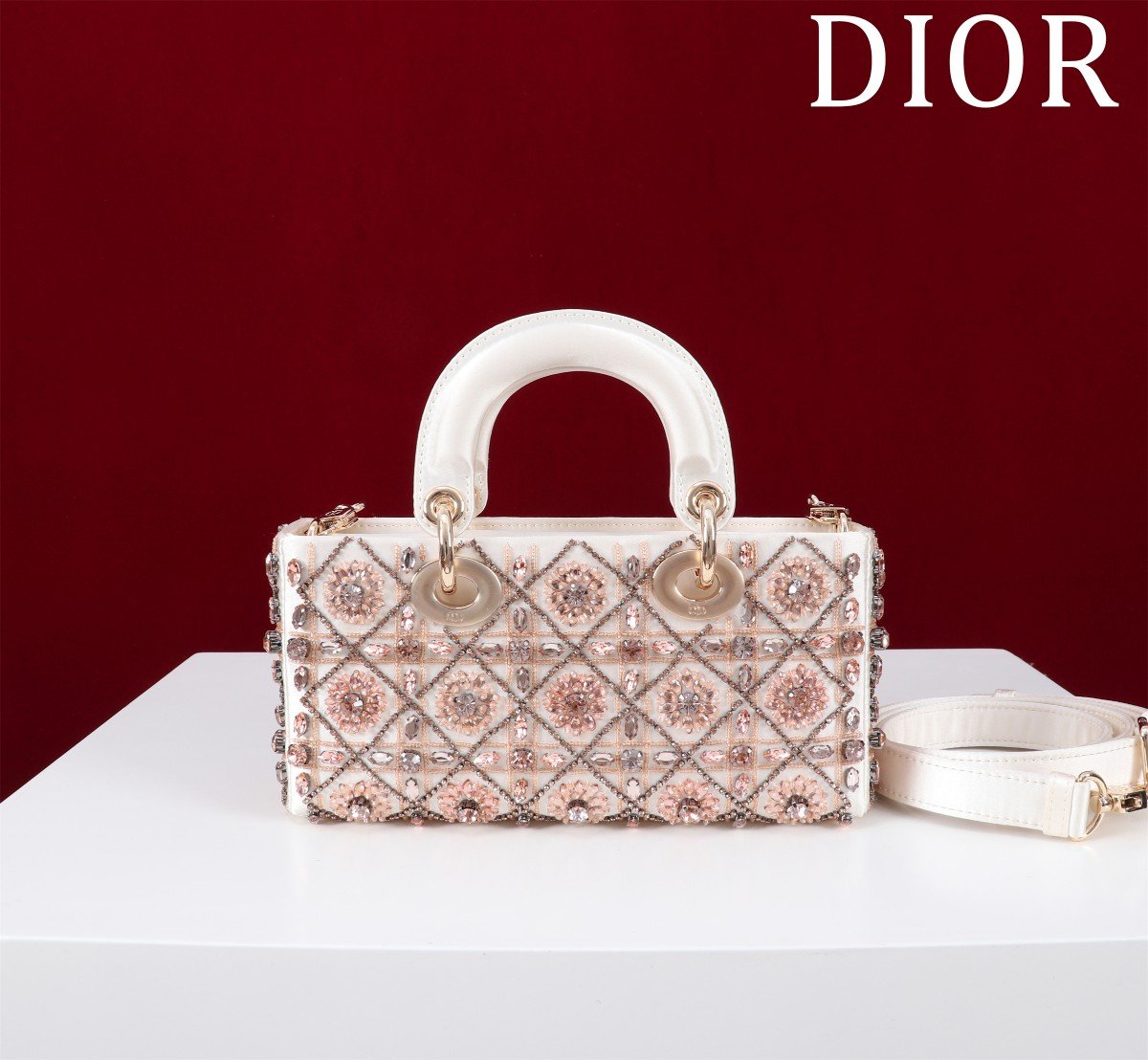 Small Lady D-joy Tas Flower Cannages Calfskin - image 4