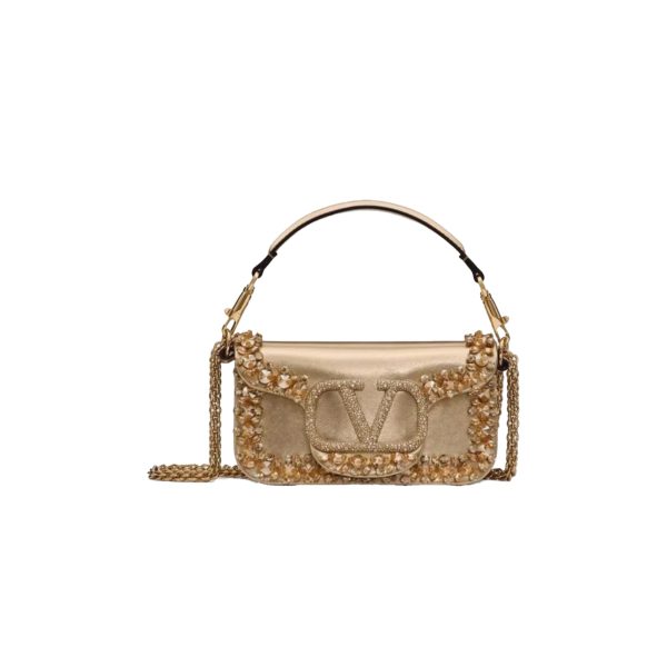 Valentino Garavani Small Locò Embellished Shoulder Bag