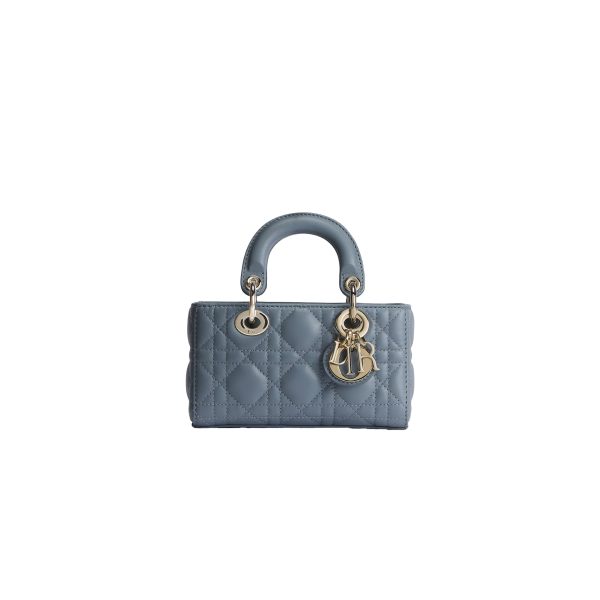 Micro Lady D-Joy Cannage Lambskin Blue