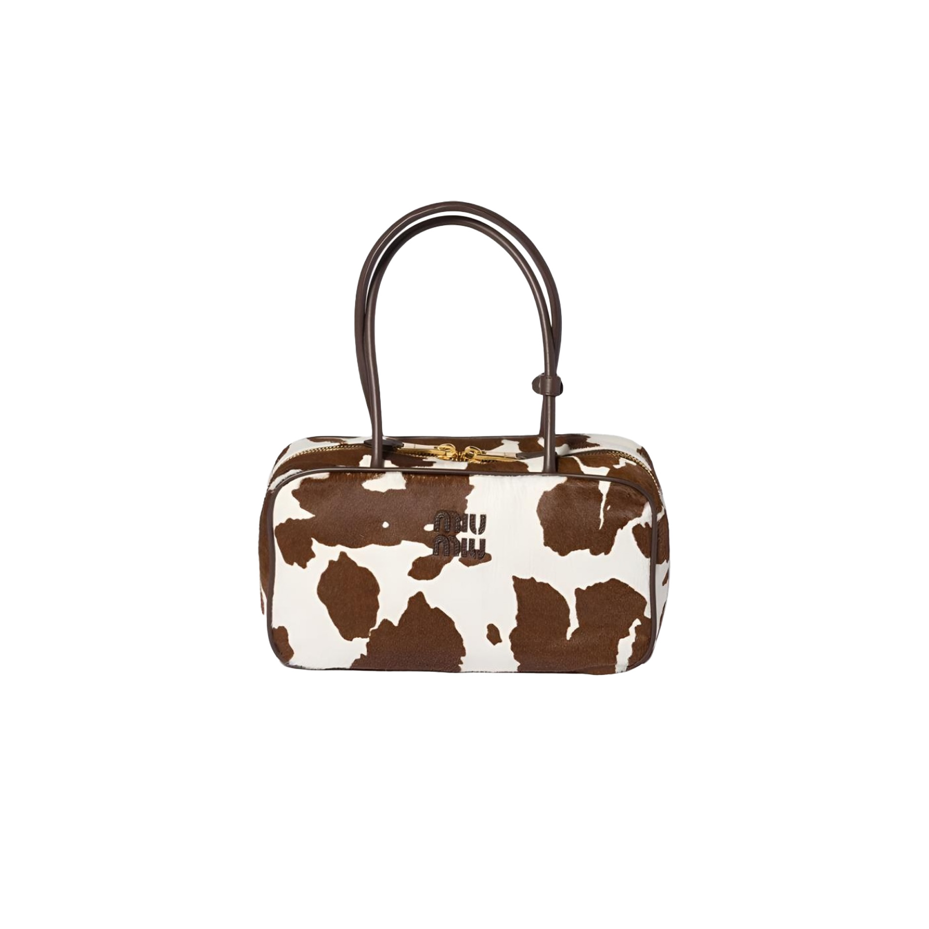 MIUMIU Printed leather Beau bag