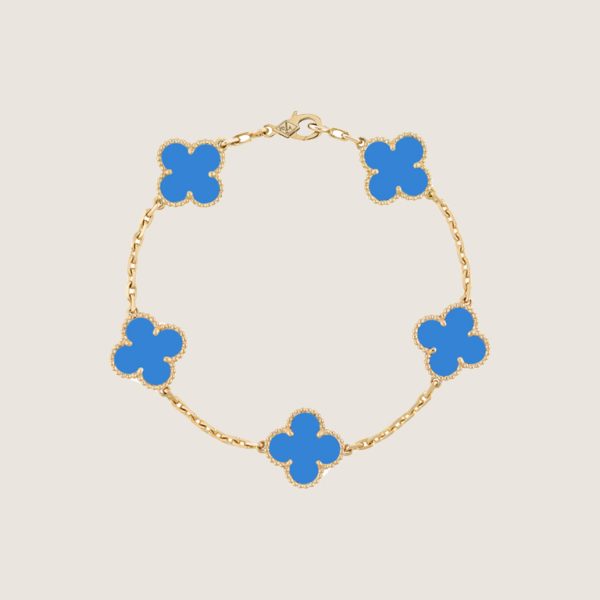 VCA Vintage Alhambra pendant- Blue Agate