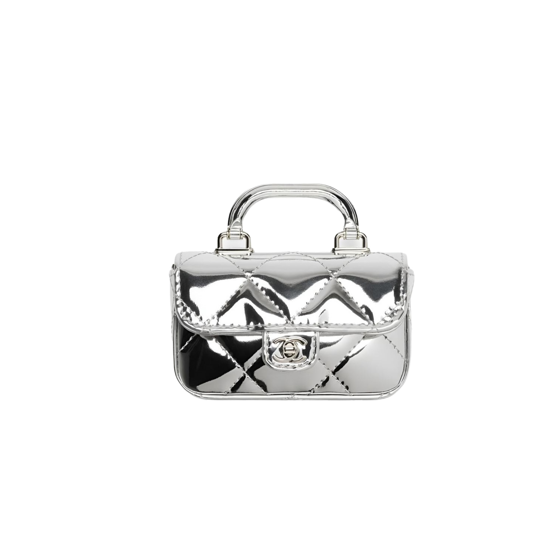 CHANEL Clutch with Chain Mirror Calfskin