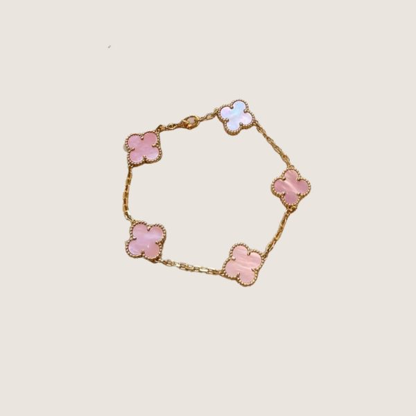 VCA Vintage Alhambra pendant-Pink mother-of-pearl