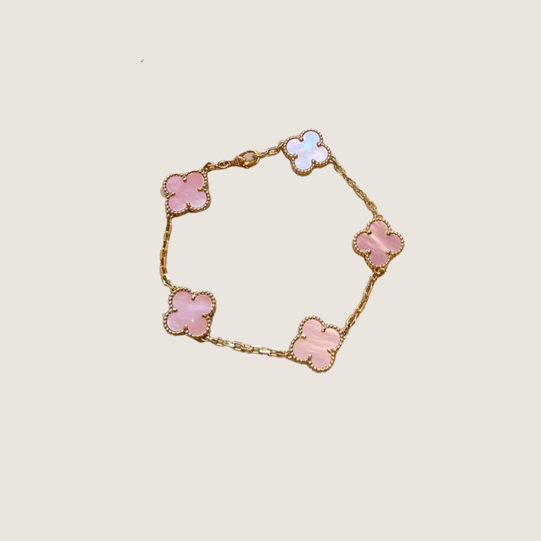 VCA Vintage Alhambra pendant-Pink mother-of-pearl - image 1