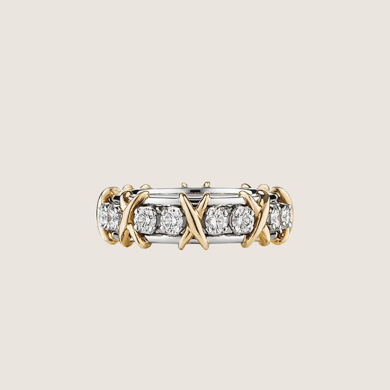 Tiffany Sixteen Stone Ring in Platinum with 16 Diamonds - image 1