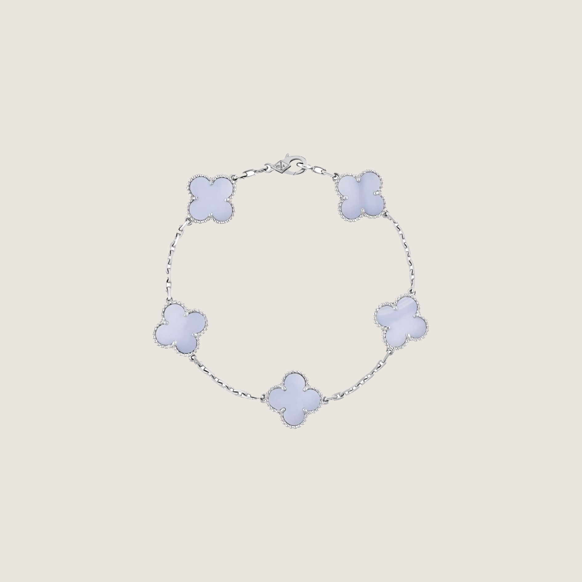 VCA Vintage Alhambra pendant-Purple Chalcedony - image 1