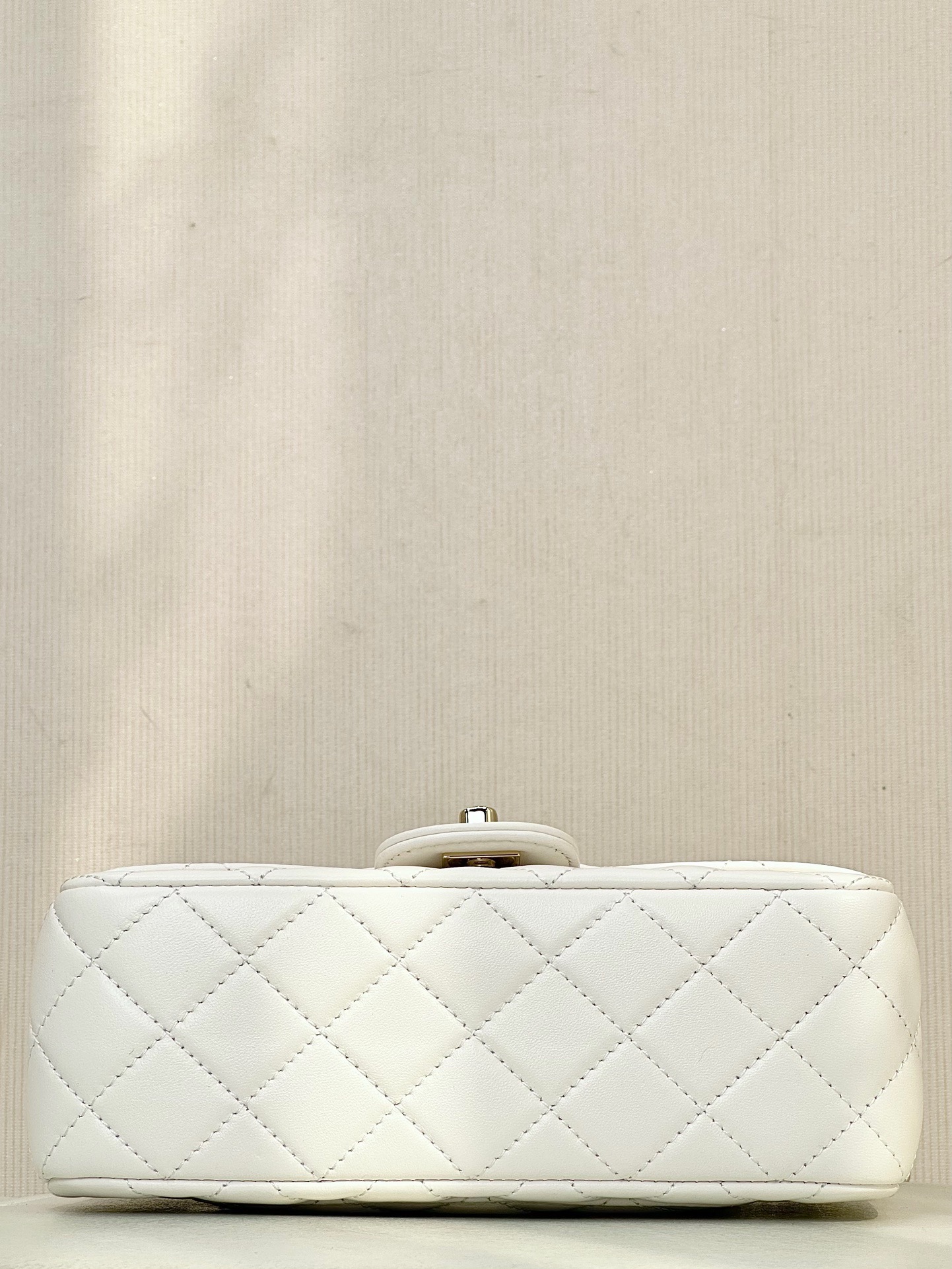 CHANEL Quilted Lambskin Top Handle Mini Flap Bag Gold Hardware, - image 5