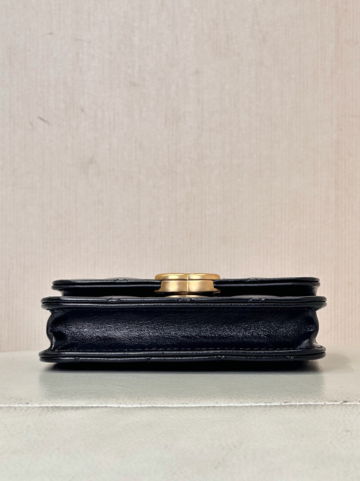 CHANEL Calfskin Quilted Perfect Fit Coin Purse With Chain Black - image 5