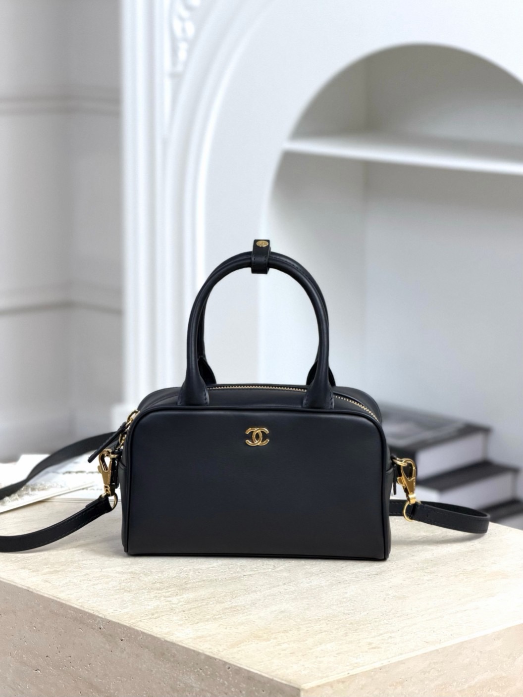 CHANEL Clutch With Leather Strap Calfskin - image 2