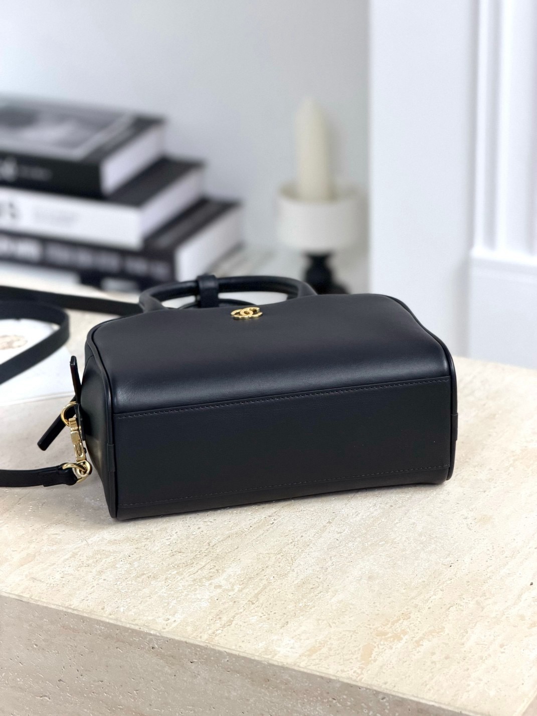 CHANEL Clutch With Leather Strap Calfskin - image 6