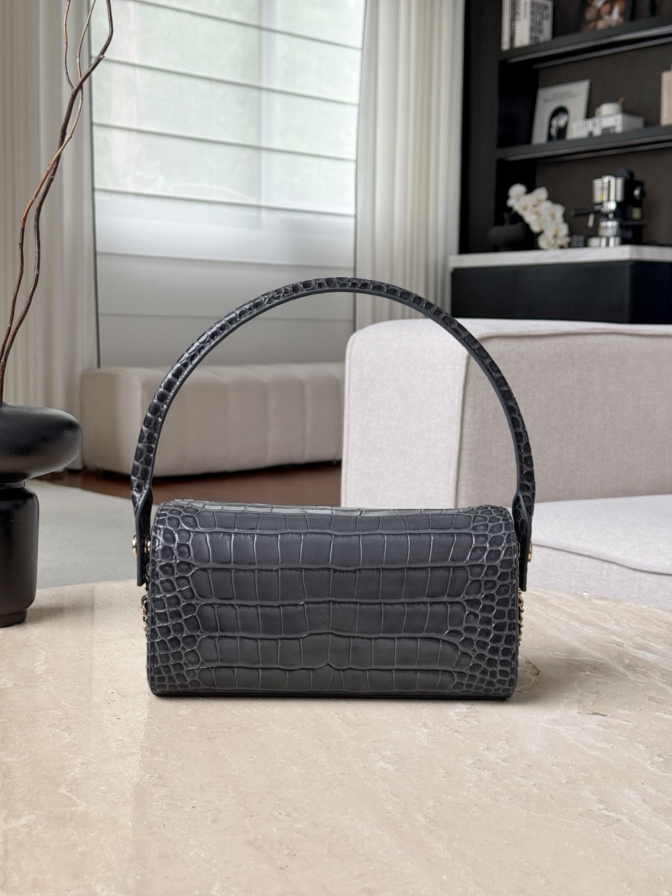CHANEL Clutch With Chain Crocodile Embossed Calfskin - image 3