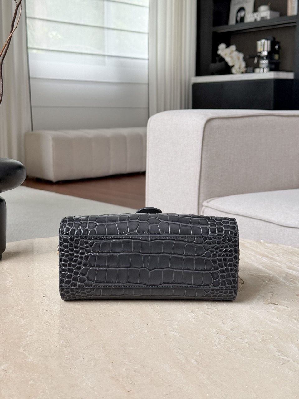 CHANEL Clutch With Chain Crocodile Embossed Calfskin - image 5