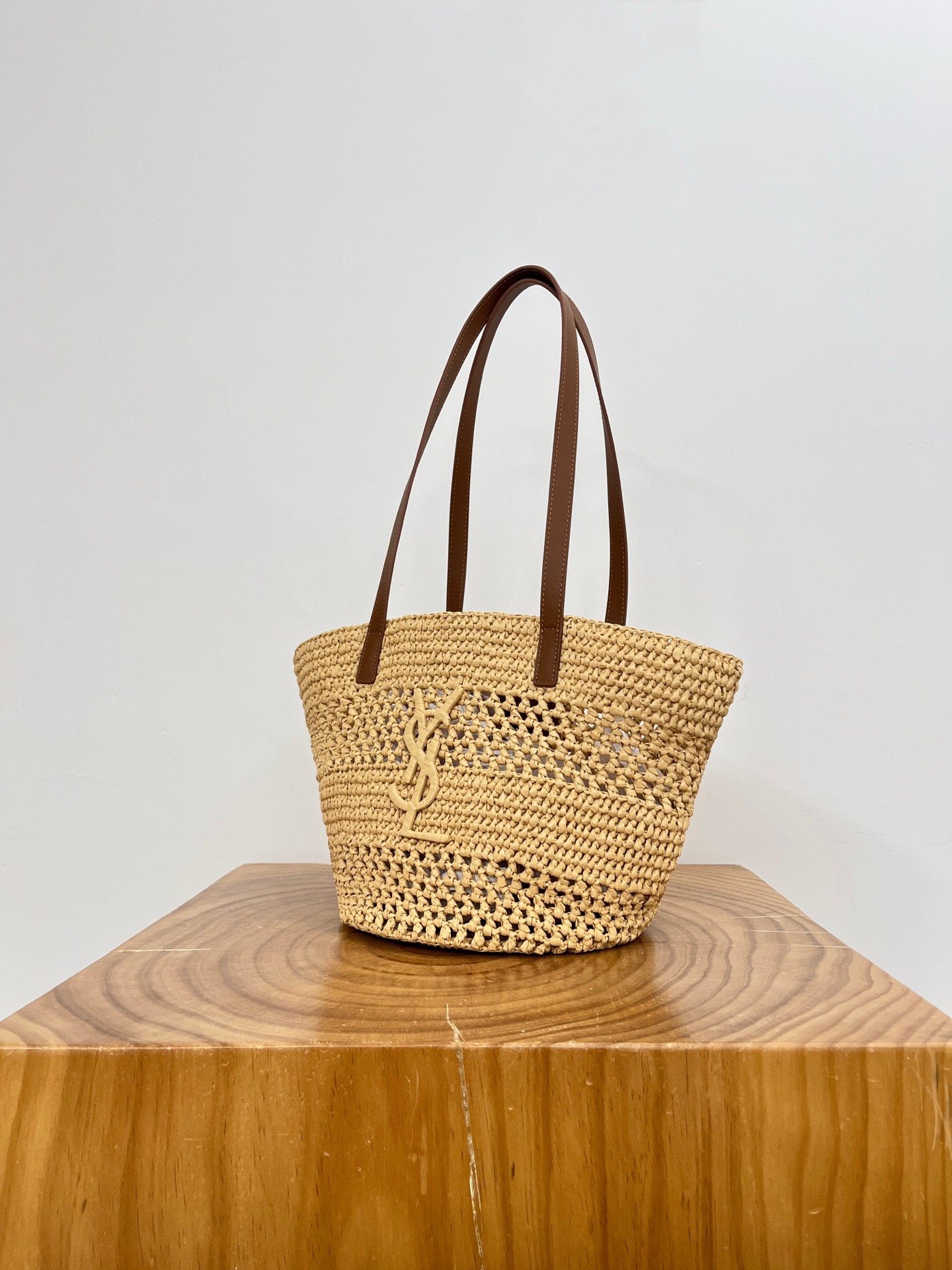 YSL Small PANIER small in raffia - image 4