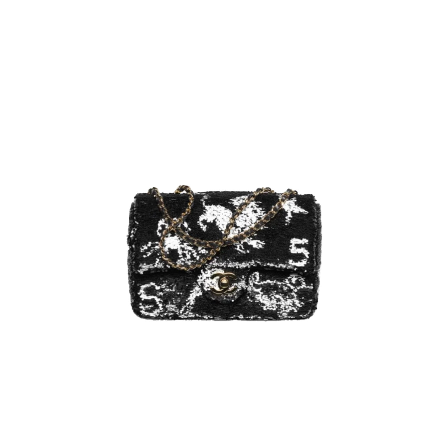 CHANEL Small Flap Bag Sequins