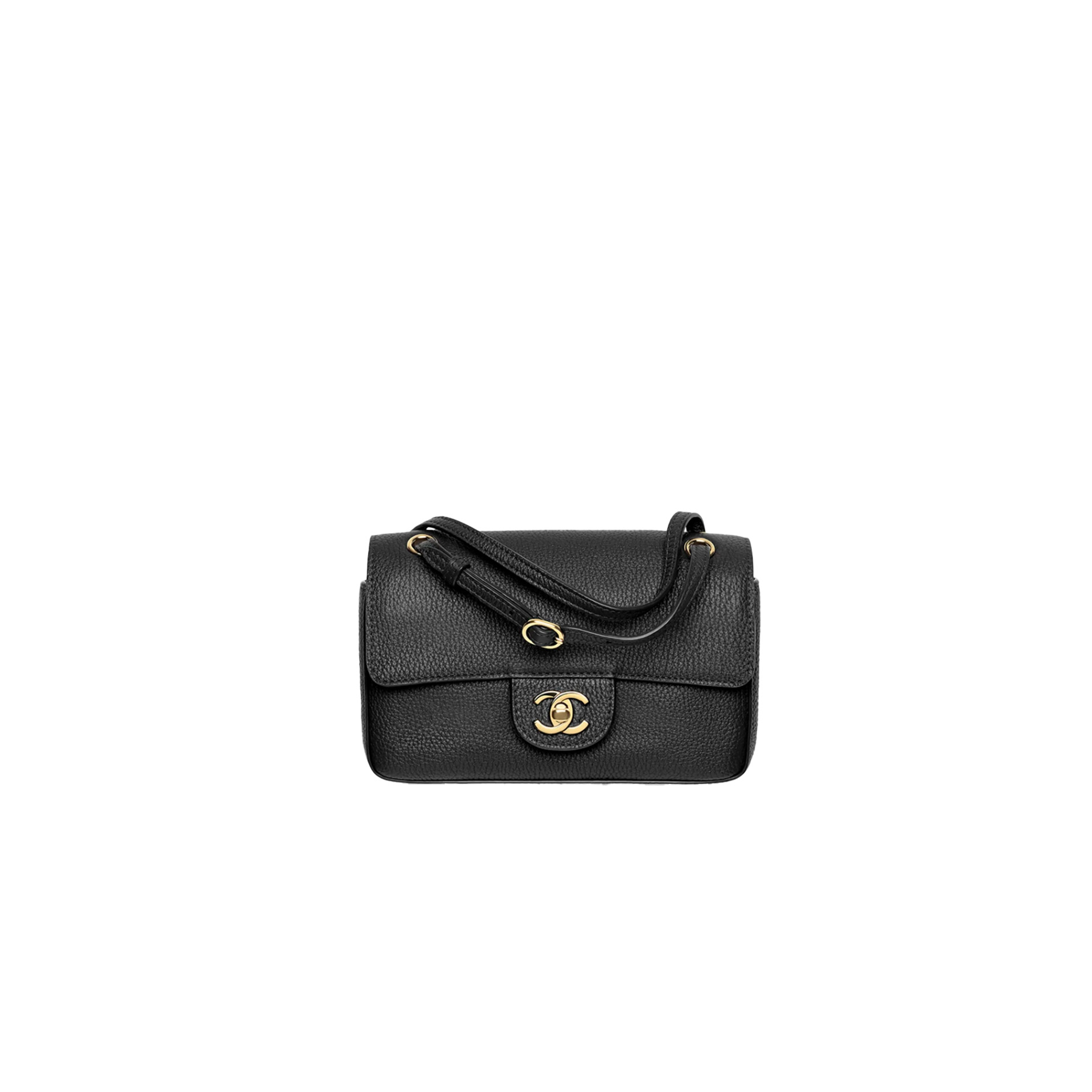 CHANEL Mini Flap Bag Grained Calfskin