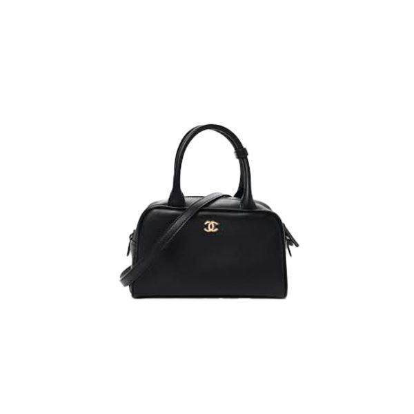 CHANEL Clutch With Leather Strap Calfskin