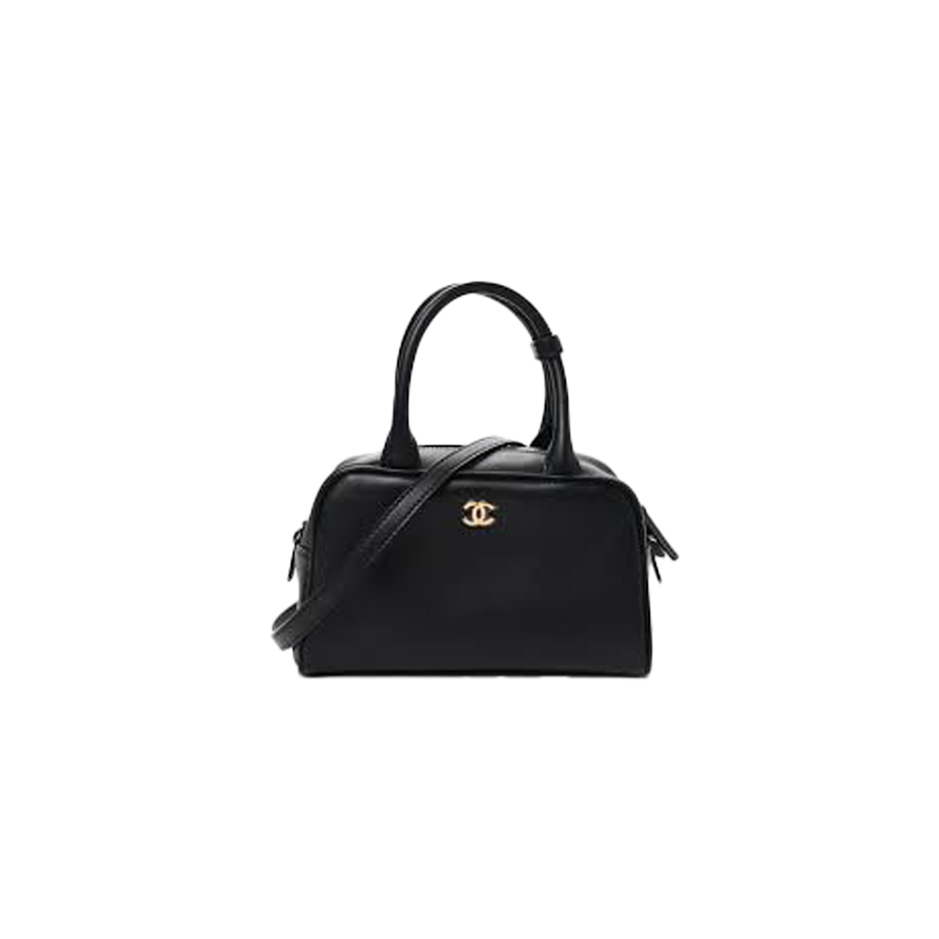 CHANEL Clutch With Leather Strap Calfskin