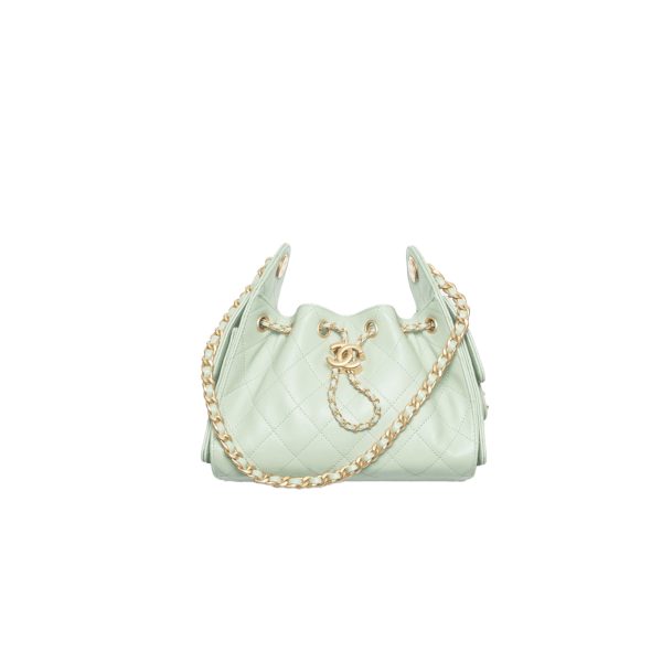 CHANEL 25 Mini Handbag Light Green
