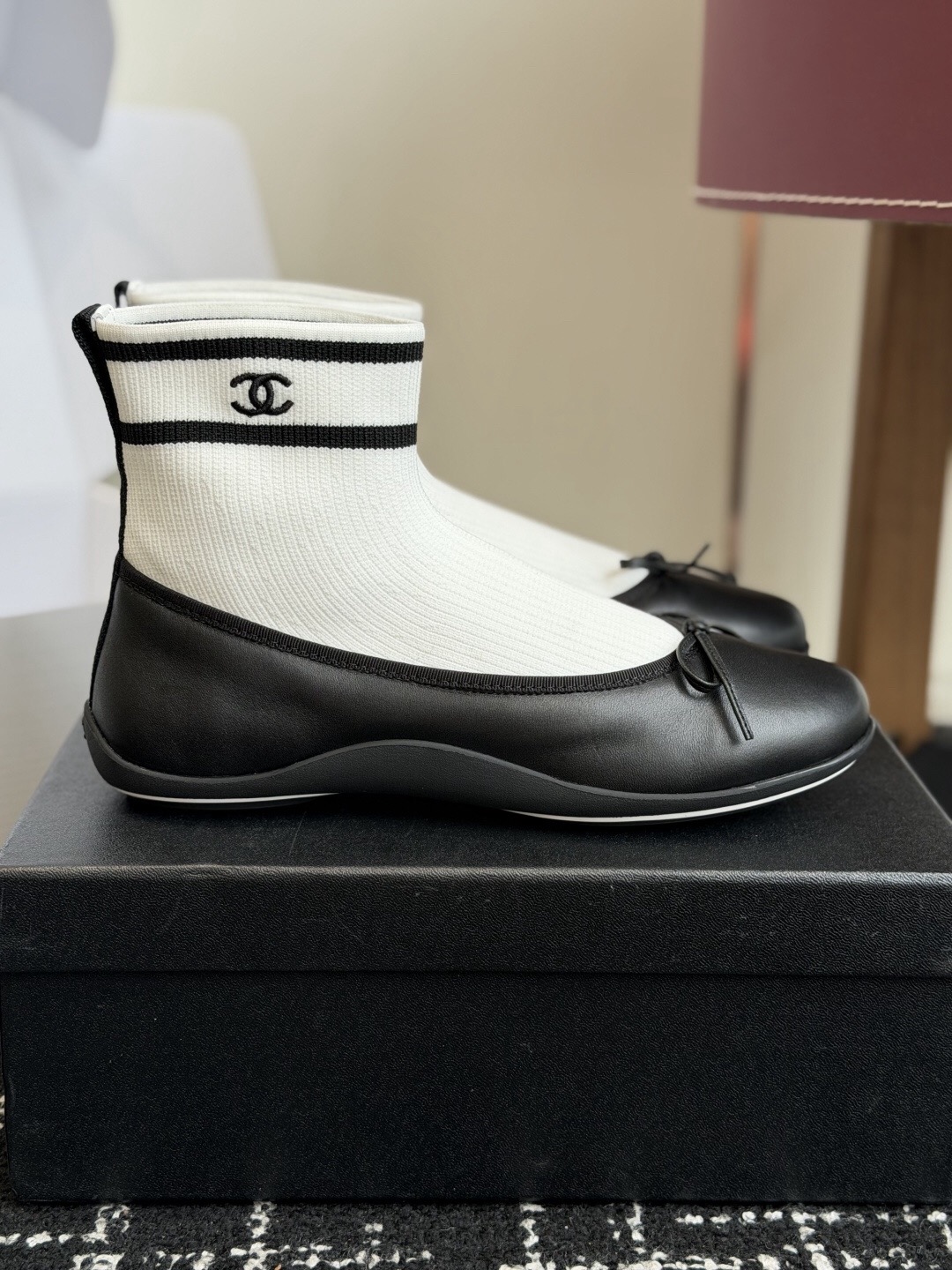 CHANEL Sneakers Lambskin & Knit - image 5