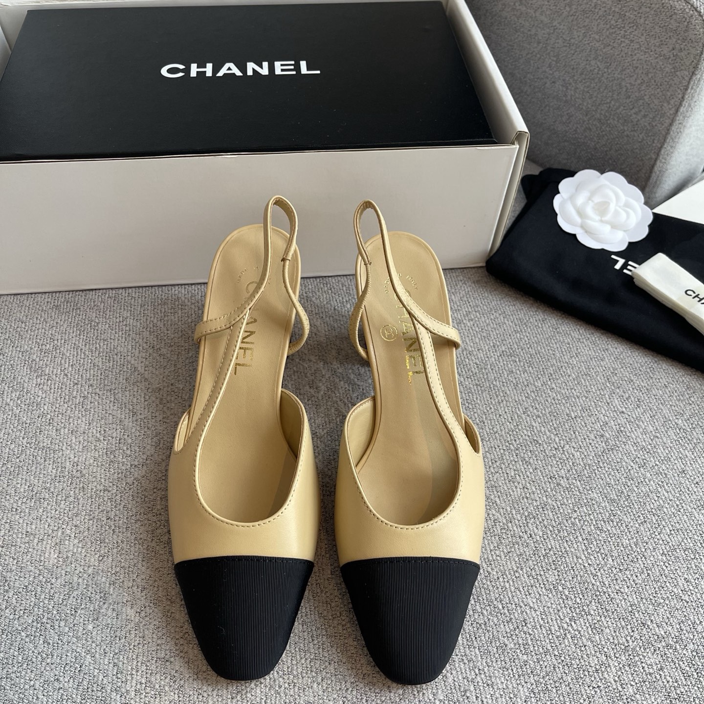 CHANEL Slingbacks Goatskin & Grosgrain - image 2