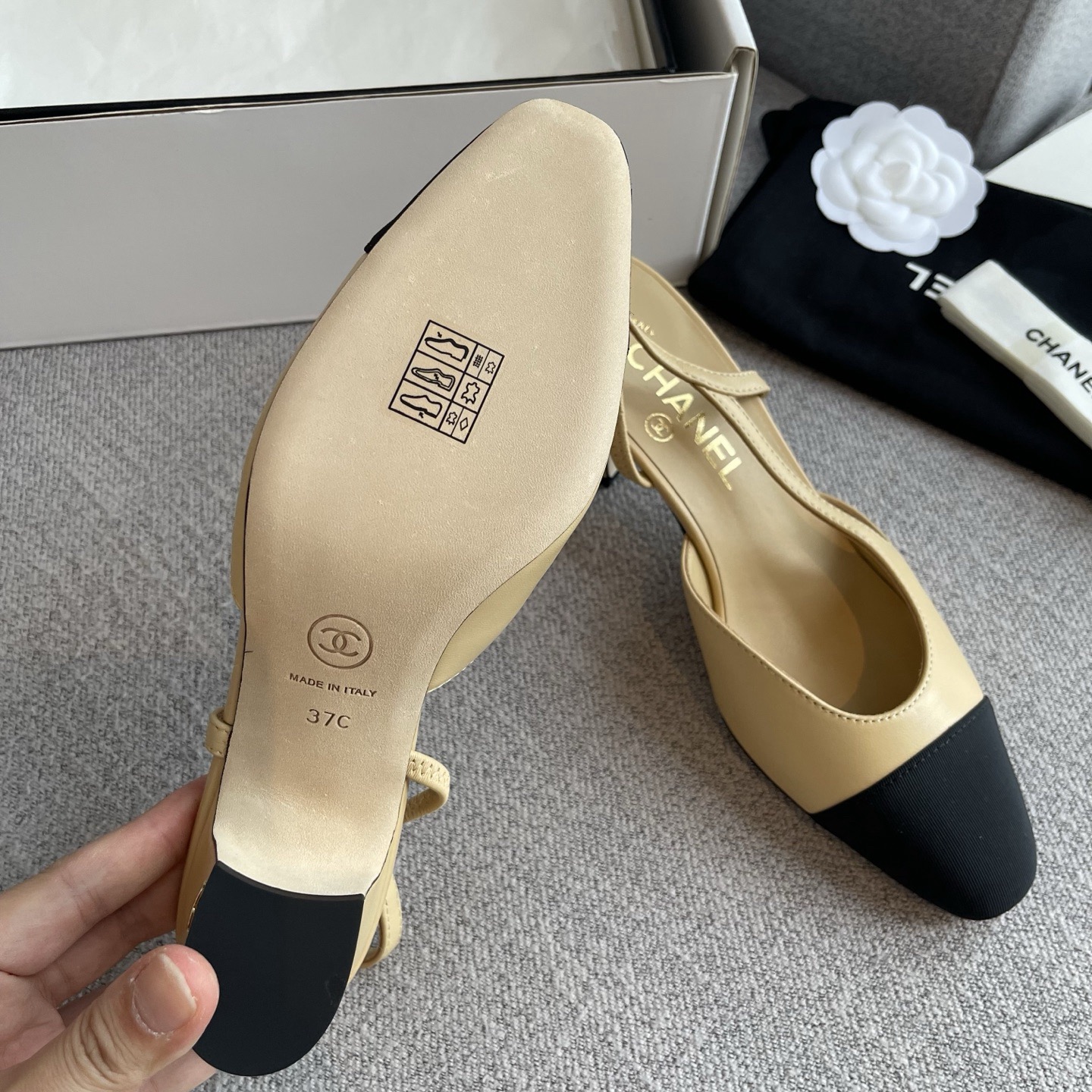 CHANEL Slingbacks Goatskin & Grosgrain - image 7