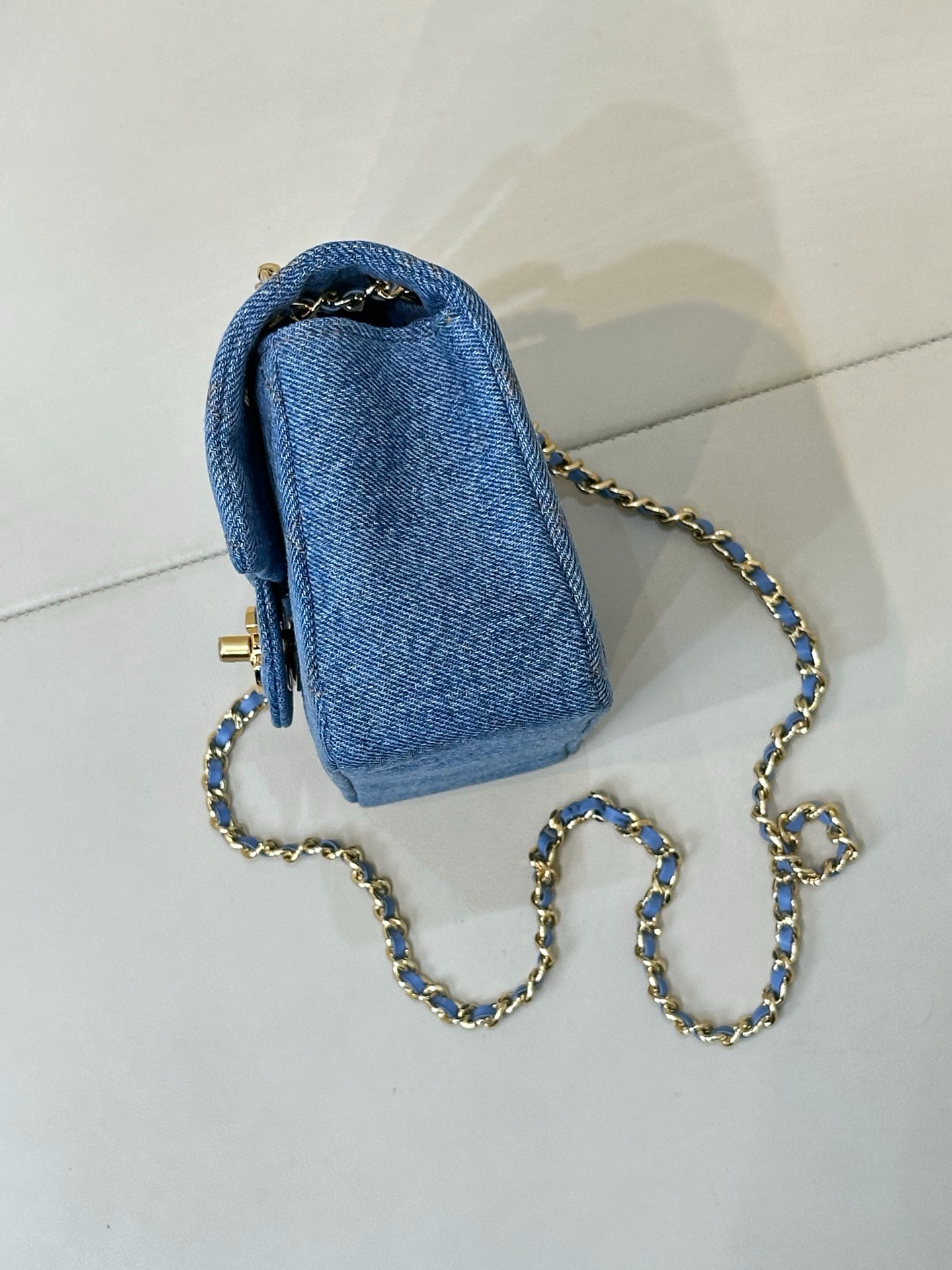 CHANEL MINI Flap Denim - image 4